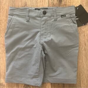 NEW!! Boy’s Hurley x Nike Men's Gray Hybrid Shorts, Dri-Fit, Size 7